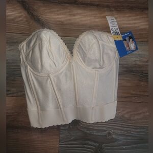 Vintage NWT Carnival Ivory Corset Bustier Size 34 C